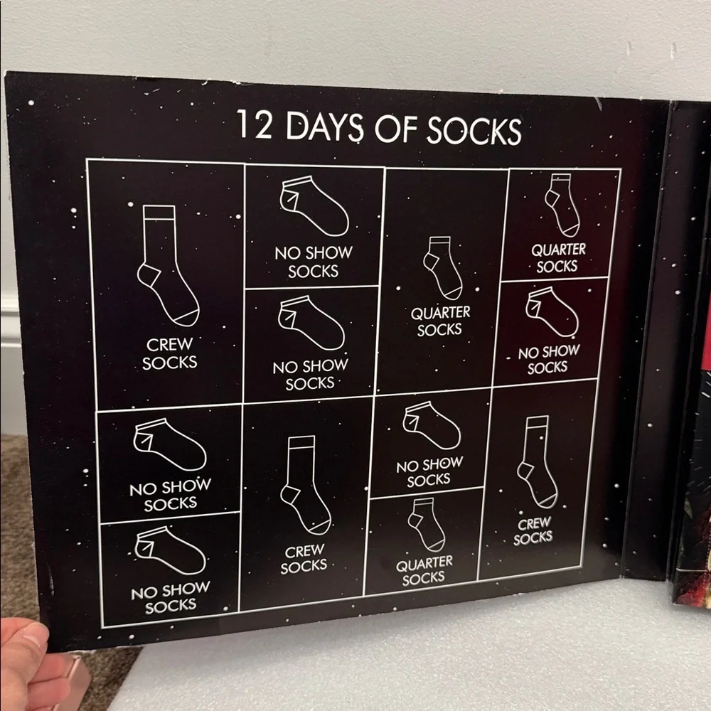 Star wars 12 days of socks kids size large 3-10 new in box